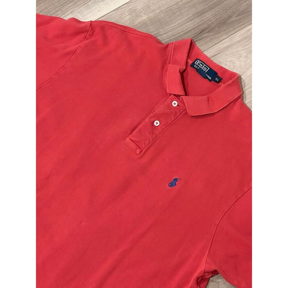 POLO Ralph Lauren Men's Red Golf Shirt Short Sleeve Size XL #234